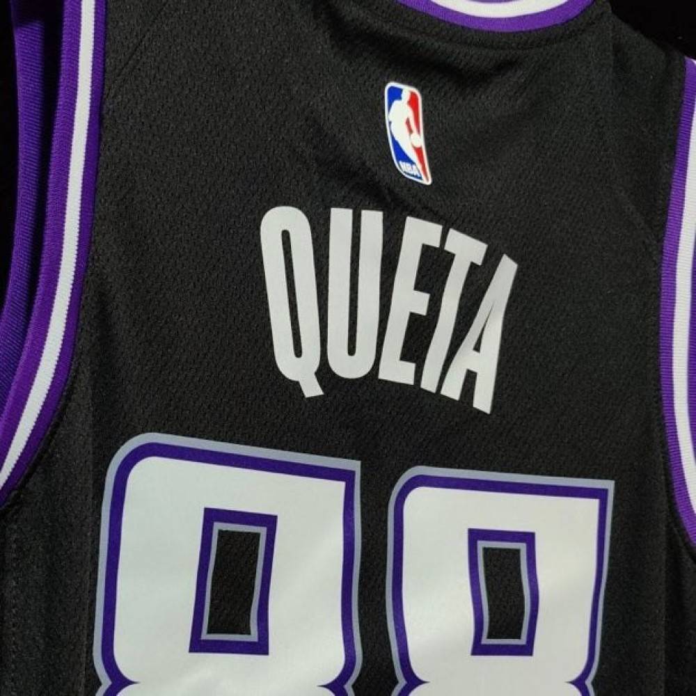 Men's Sacramento Kings Neemias Queta #88 Black 2021/22 Swingman NBA Jersey - City Edition-Pro Kit Vault | Brand New 26/27 Sports Jerseys